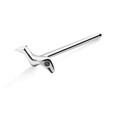 Worm Shaped Silver Straight Nose Stud NSKA-83